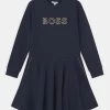 BOSS Kidswear Enfant Robe En Jersey Navy