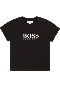 BOSS Kidswear Unisex SHORT SLEEVES TEE T Shirt Imprimé Black