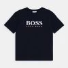 BOSS Kidswear T Shirt Imprimé Marine Enfant