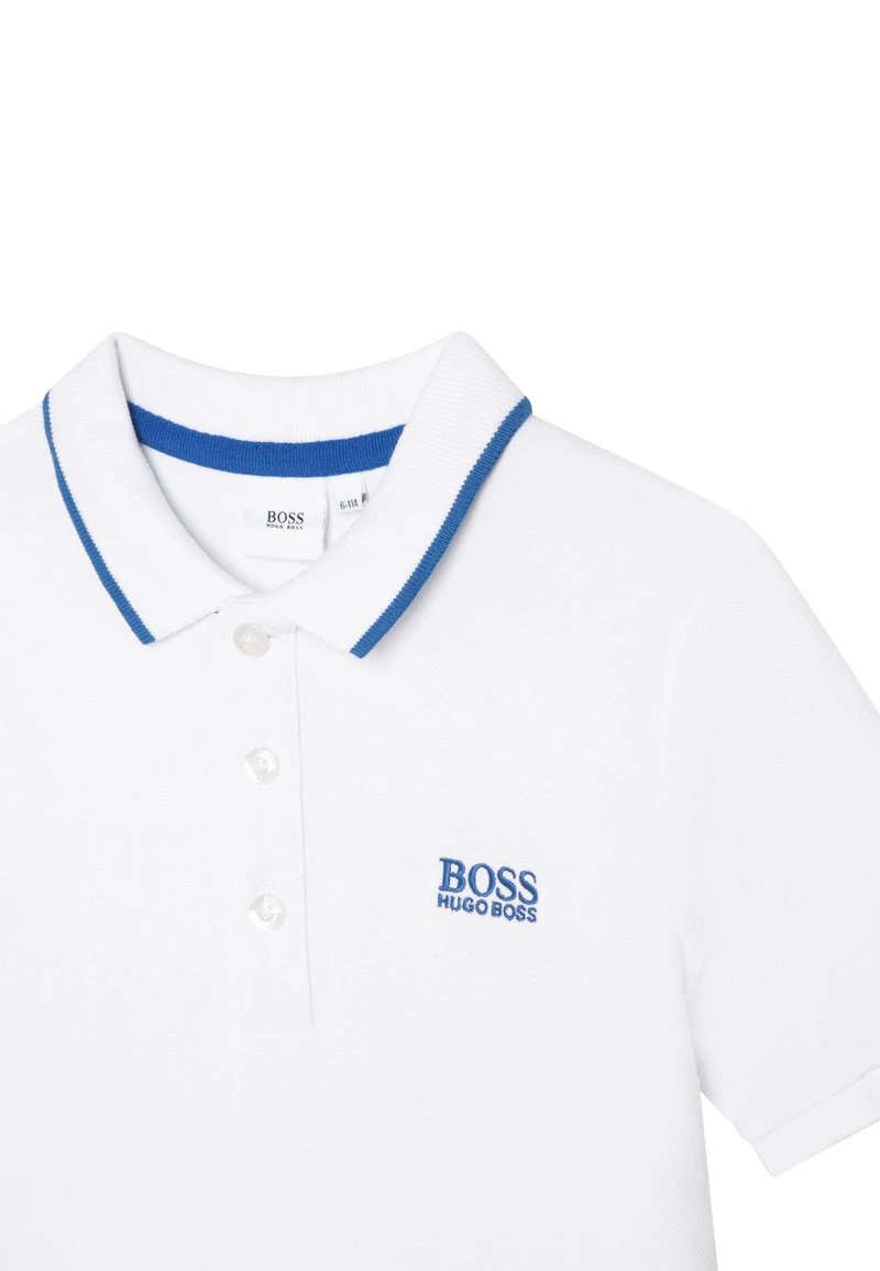 BOSS Kidswear Enfant PIQUÉ Polo Blanc 5 BOSS Kidswear Enfant PIQUÉ Polo Blanc – Image 3