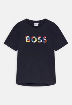 BOSS Kidswear Enfant SHORT SLEEVES TEE T Shirt Imprimé Navy