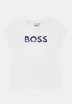 BOSS Kidswear Enfant SHORT SLEEVES TEE T Shirt Imprimé Blanc