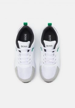BOSS Kidswear Enfant TRAINERS Baskets Basses Blanc -BOSS Soldes Magasin c6618305f0914c0792568c0832044264