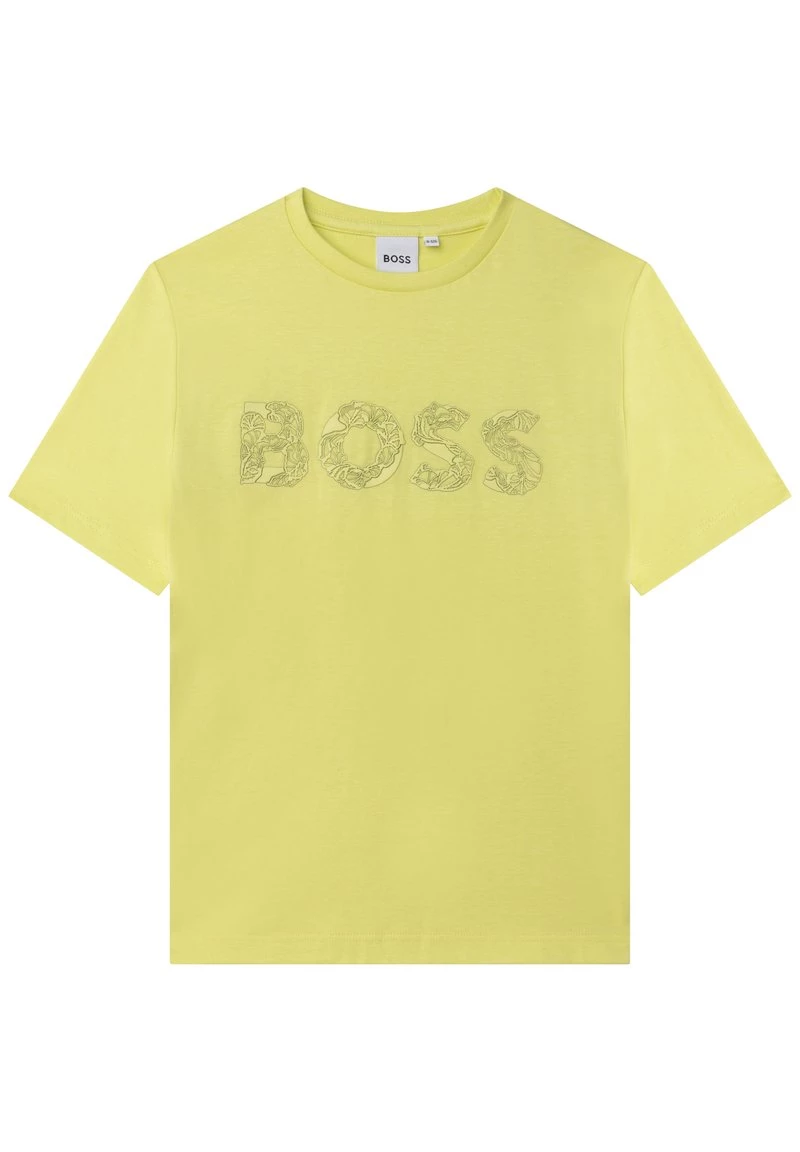 BOSS Kidswear T Shirt Imprimé Citrine Enfant 3 BOSS Kidswear T Shirt Imprimé Citrine Enfant