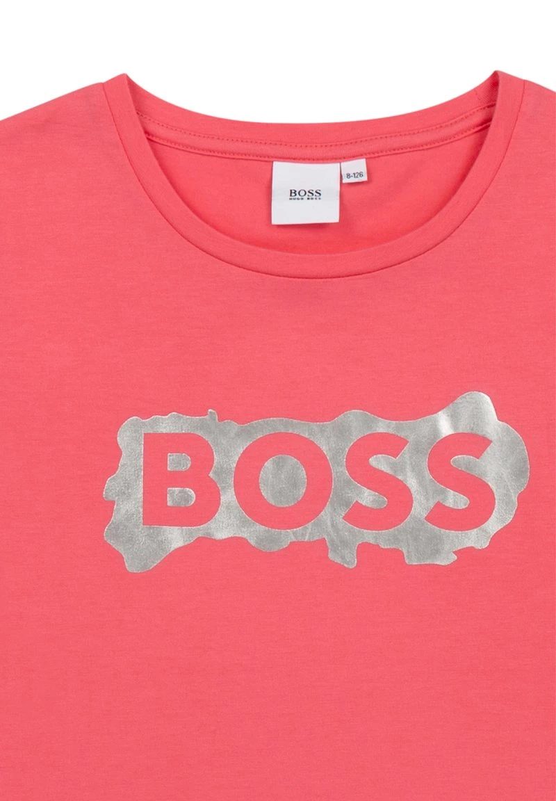 BOSS Kidswear Enfant SHORT SLEEVES TEE T Shirt Imprimé Pink Atomic 5 BOSS Kidswear Enfant SHORT SLEEVES TEE T Shirt Imprimé Pink Atomic – Image 3