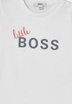 BOSS Kidswear LONG SLEEVE T Shirt à Manches Longues White Enfant -BOSS Soldes Magasin c880781f1e42450289a7a2ac9037e9a4