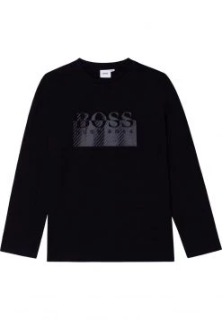 BOSS Kidswear LONG SLEEVE T Shirt à Manches Longues Black Enfant