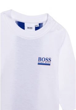 BOSS Kidswear T Shirt à Manches Longues Blanc Enfant -BOSS Soldes Magasin cb40bca7a2324173bad605e4aefc135b