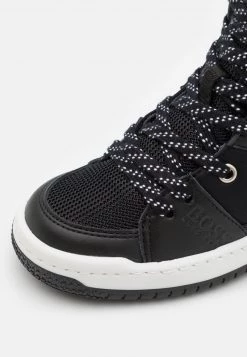 BOSS Kidswear TRAINERS Baskets Montantes Black Enfant -BOSS Soldes Magasin cbfab2c9fe124d34bb630153e201d0a5