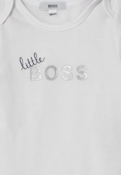 BOSS Kidswear HAT MITTENS SET UNISEX Grenouillère White -BOSS Soldes Magasin cc0800b5d7be4e1397ad8ef318099e50