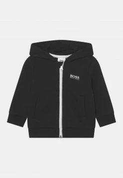 BOSS Kidswear Enfant Sweat à Capuche Zippé Black