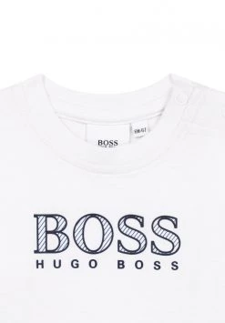 BOSS Kidswear T Shirt Basique Blanc Enfant -BOSS Soldes Magasin cdc036fe2ef14a9d94553920f23bac7c