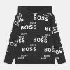 BOSS Kidswear HOODED Sweatshirt Black Enfant -BOSS Soldes Magasin cdcabf88d38747ab919e11b1cea7f212