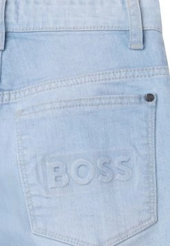 BOSS Kidswear Enfant 5 POCKET EMBOSSED LOGO Jean Droit Blue -BOSS Soldes Magasin ce6a17f23c3d48bdbfe7eee942b0add2
