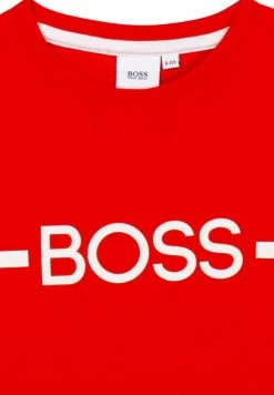 BOSS Kidswear SHORT SLEEVES TEE T Shirt Imprimé Rouge Orange Enfant -BOSS Soldes Magasin ceafe49b27684af5a35779cc5b438012