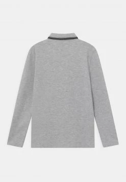 BOSS Kidswear LONG SLEEVE Polo Chine Grey Enfant -BOSS Soldes Magasin ced958bbc9654590b0b524bc866847df
