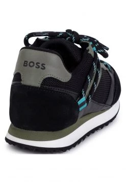 BOSS Kidswear Enfant BASKETS Baskets Basses Black -BOSS Soldes Magasin cf7902d4f8d34965ab37abbc8b421554
