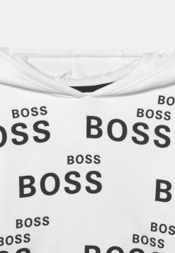 BOSS Kidswear HOODED Sweatshirt White Enfant -BOSS Soldes Magasin d081794fea784a87947a3dec79252121