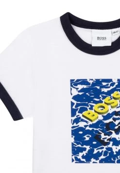 BOSS Kidswear T Shirt Imprimé Blanc Enfant -BOSS Soldes Magasin d151993ba3134c418e40f2af3f9b41cc