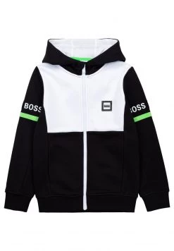 BOSS Kidswear Enfant Sweat à Capuche Zippé Black