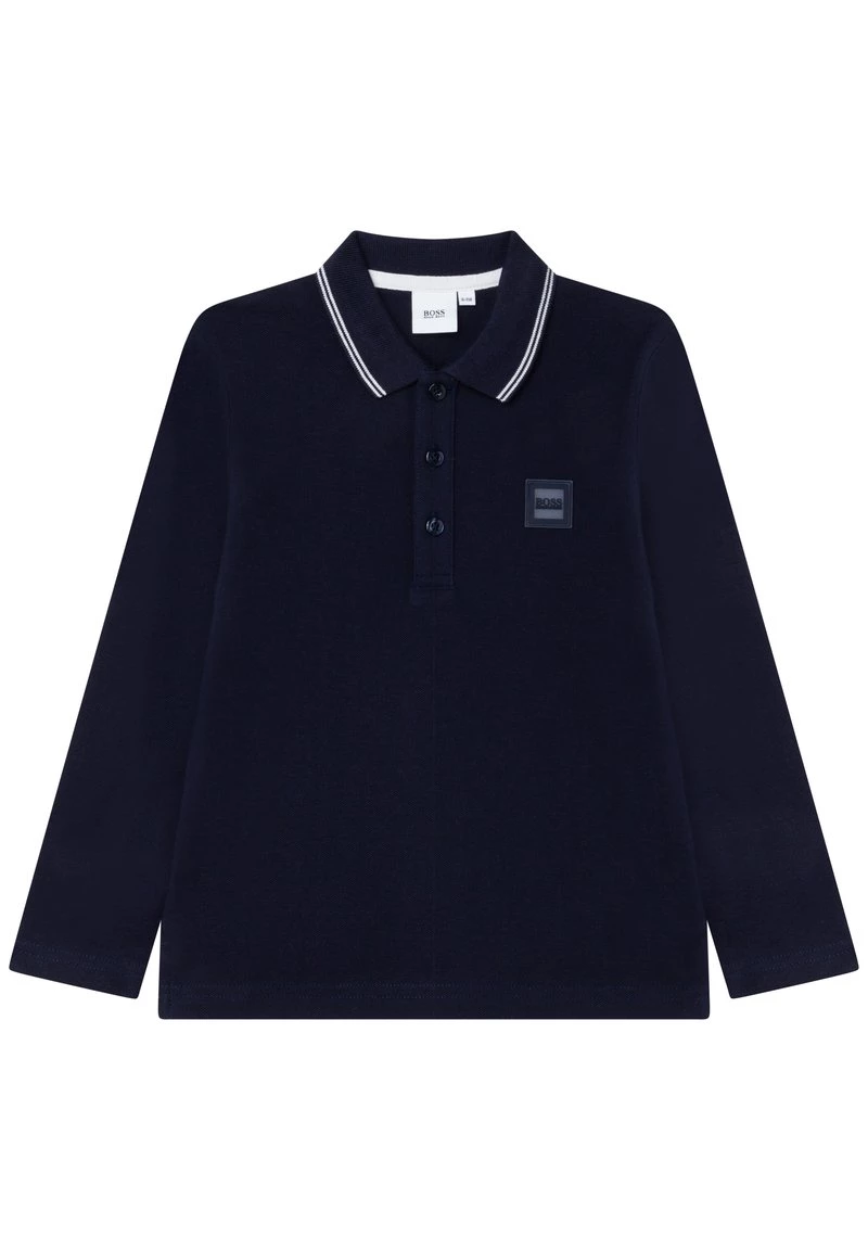 BOSS Kidswear LONG SLEEVE Polo Bleu Cargo Enfant 3 BOSS Kidswear LONG SLEEVE Polo Bleu Cargo Enfant