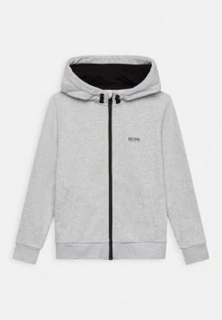 BOSS Kidswear Enfant CARDIGAN SUIT Sweat à Capuche Zippé Chine Grey