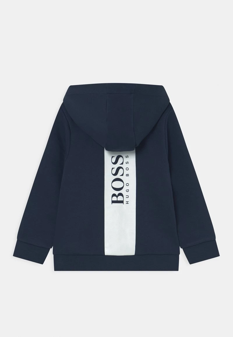 BOSS Kidswear Enfant Sweat à Capuche Zippé Navy 4 BOSS Kidswear Enfant Sweat à Capuche Zippé Navy – Image 2