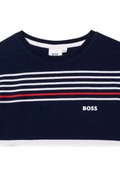 BOSS Kidswear T Shirt Imprimé Bleu Cargo Enfant -BOSS Soldes Magasin dc89b20b910d452da20174776ba39b4d