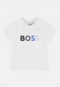BOSS Kidswear SHORT SLEEVES TEE T Shirt Imprimé White Enfant