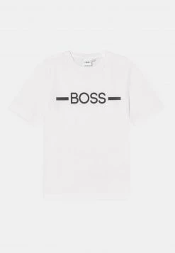 BOSS Kidswear Enfant SHORT SLEEVES TEE T Shirt Imprimé Blanc