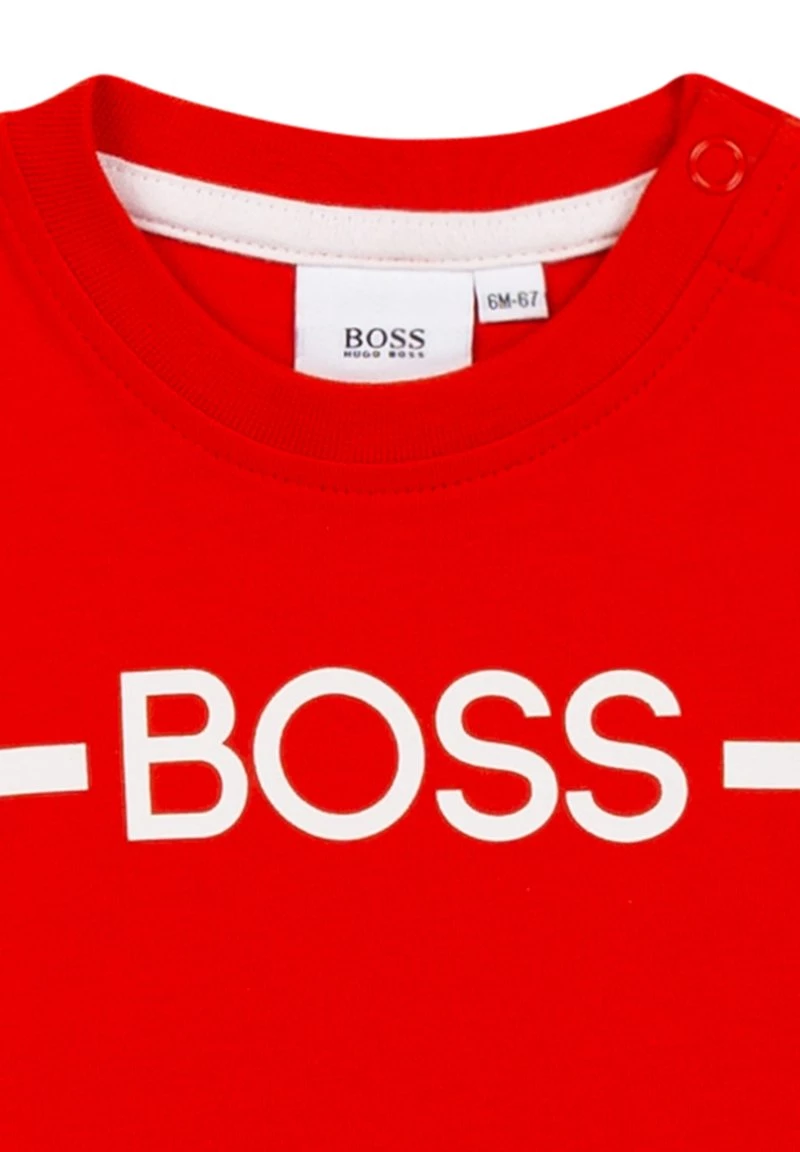 BOSS Kidswear T Shirt Imprimé Rouge Orange Enfant 5 BOSS Kidswear T Shirt Imprimé Rouge Orange Enfant – Image 3