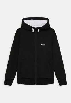 BOSS Kidswear Enfant CARDIGAN SUIT Sweat à Capuche Zippé Black
