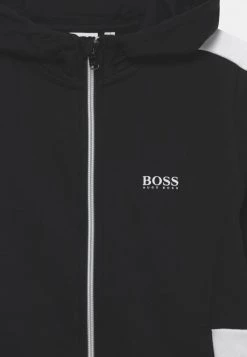 BOSS Kidswear Enfant Sweat à Capuche Zippé Black -BOSS Soldes Magasin ee9923cd006746ec85ac11043aaefff1