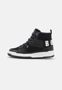 BOSS Kidswear TRAINERS Baskets Montantes Black Enfant