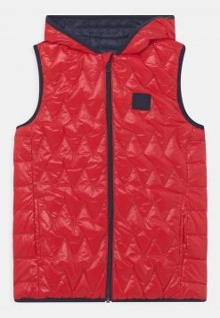 BOSS Kidswear REVERSIBLE PUFFER SLEEVELESS Veste Sans Manches Red Enfant