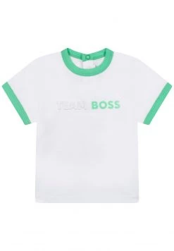 BOSS Kidswear T Shirt Imprimé Blanc Enfant