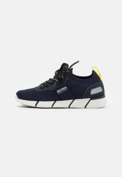 BOSS Kidswear Enfant TRAINERS Baskets Basses Dark Blue