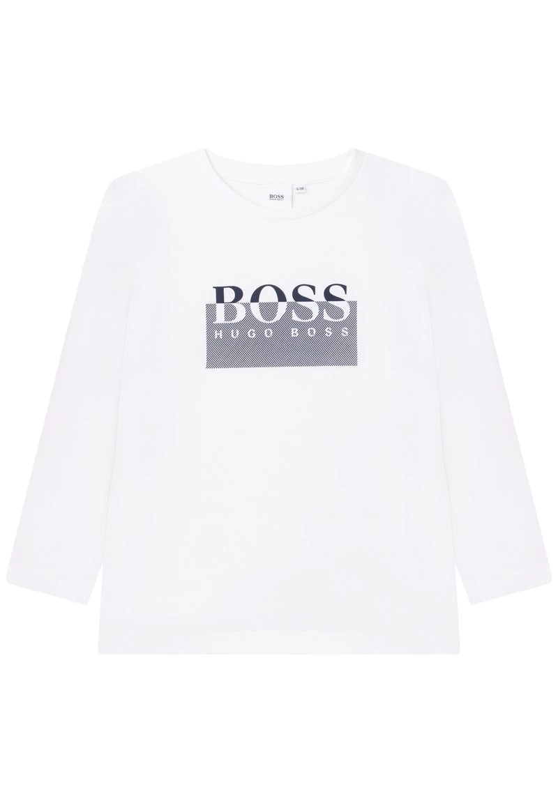 BOSS Kidswear LONG SLEEVE T Shirt à Manches Longues Blanc Enfant 3 BOSS Kidswear LONG SLEEVE T Shirt à Manches Longues Blanc Enfant