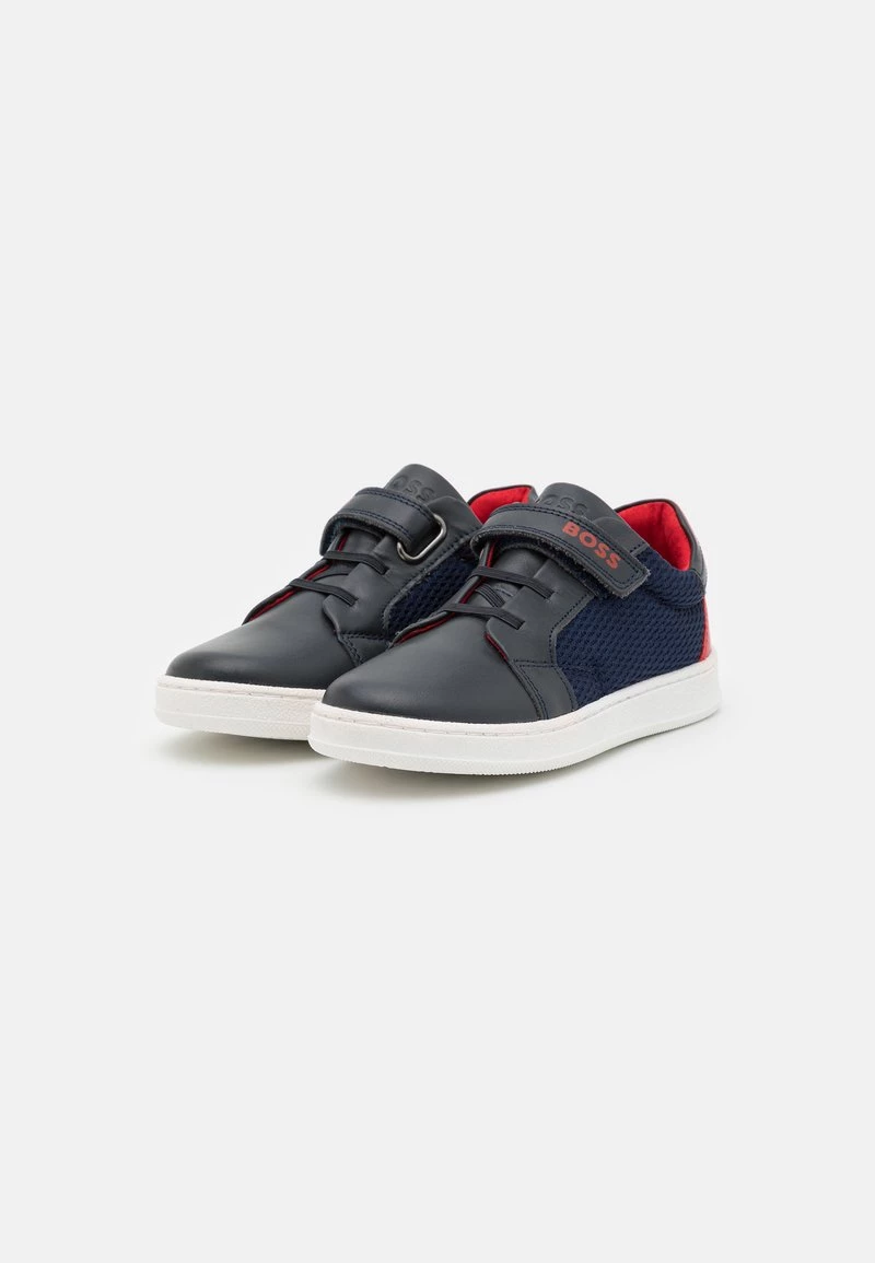 BOSS Kidswear Enfant TRAINERS Baskets Basses Bleu Cargo 4 BOSS Kidswear Enfant TRAINERS Baskets Basses Bleu Cargo – Image 2