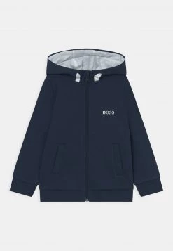 BOSS Kidswear Enfant Sweat à Capuche Zippé Navy