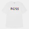 BOSS Kidswear Enfant SHORT SLEEVES TEE T Shirt Imprimé White -BOSS Soldes Magasin f89f3d2944014e28bd96f4df670857b6