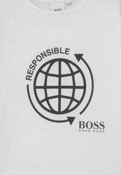 BOSS Kidswear Enfant LONG SLEEVE T Shirt à Manches Longues White -BOSS Soldes Magasin f9d0b7aac03844eaadb41e119ce11e01