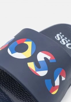 BOSS Kidswear AQUA SLIDES Mules Navy Enfant -BOSS Soldes Magasin fe0784426f2c4dc8a55299405d76ef1a