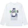 BOSS Kidswear Enfant T Shirt à Manches Longues Blanc Vert 2 BOSS Kidswear Enfant T Shirt à Manches Longues Blanc Vert -BOSS Soldes Magasin feac2c9959054855aaba219fab335fa4
